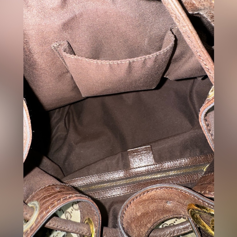 Gucci Used Monogram Interlocking Icon Shoulder Ba… - image 4